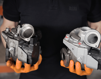 Before and After Turbocharger Refurbishment Effect